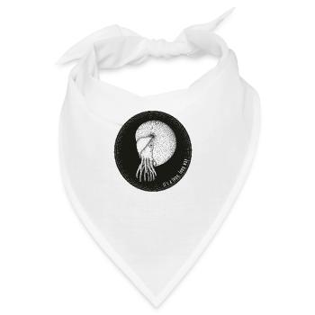 Kopffüßer, unterwegs - Bandana - Weiß - Vorne
