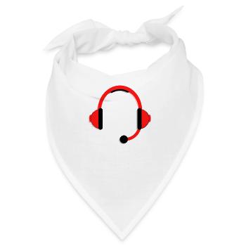 Headphones - Bandana - Weiß - Vorne
