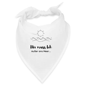 Meer - Bandana - Weiß - Vorne