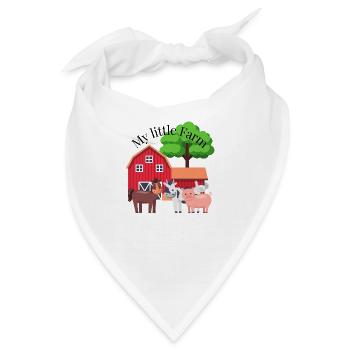 Babysprüche Babykleidung Kinderkleidung - Bandana - Weiß - Vorne