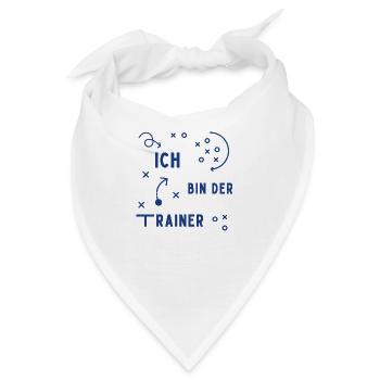 Ich bin der Trainer - Bandana - Weiß - Vorne