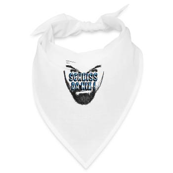 scheiss da nix bayrisch dialekt - Bandana - Weiß - Vorne
