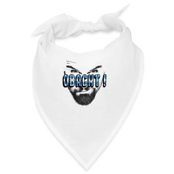 obacht bayrisch dialekt - Bandana - Weiß - Vorne