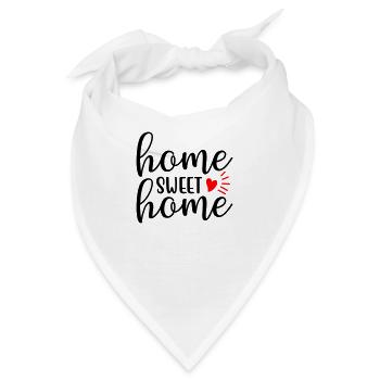 Home sweet home - Bandana - Weiß - Vorne