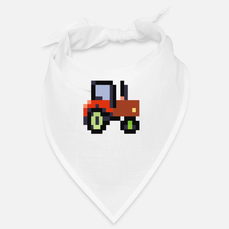 Traktor verpixelt Geschenkidee Pixel Traktor Bandana