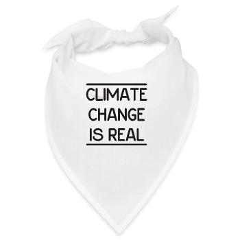 Climate Change is Real - Bandana - Weiß - Vorne