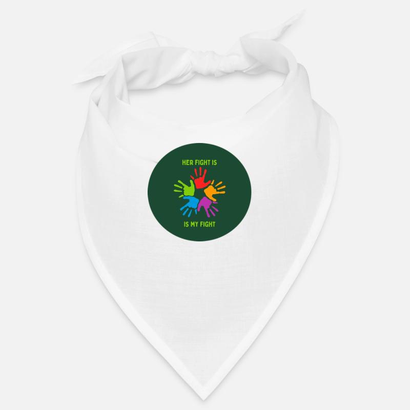 Son combat est mon combat - Bandana - blanc