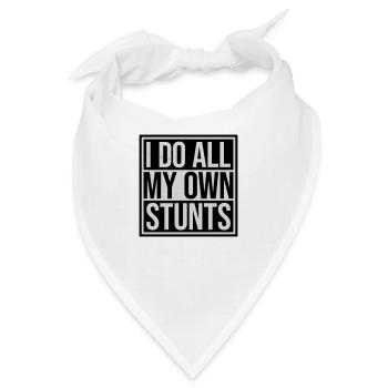 all my own stunts - Bandana - Weiß - Vorne