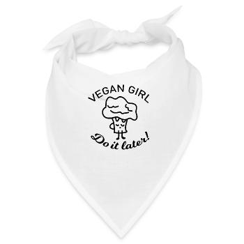Vegan Veggie - Bandana - Weiß - Vorne