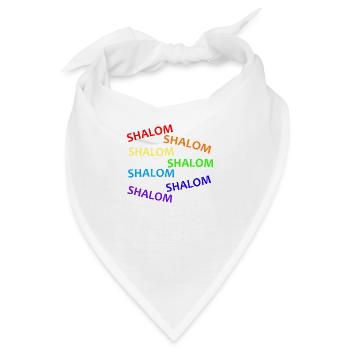 SHALOM RAINBOW WATERFALL - Geschenkidee - Bandana - Weiß - Vorne