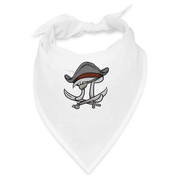 Pi bewertet Piraten - Bandana - Weiß - Vorne