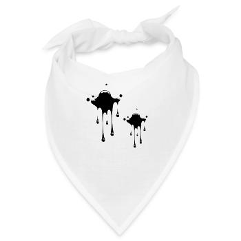 fleck klecks - Bandana - Weiß - Vorne