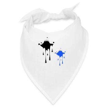 Fleck Klecks - Bandana - Weiß - Vorne