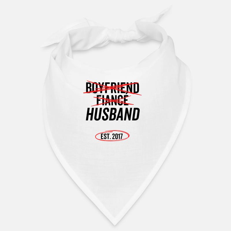Freund Verlobter Ehemann Est 2017 Bandana