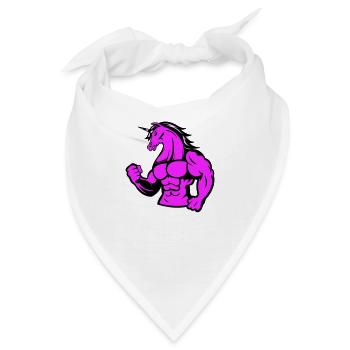 strong unicorn - Bandana - Weiß - Vorne