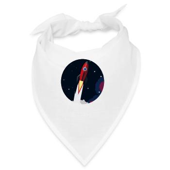 Rocket Go - Bandana - Weiß - Vorne