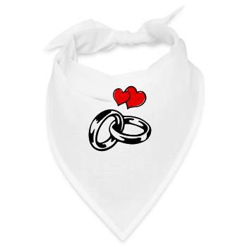 eheringe hearts - Bandana - Weiß - Vorne