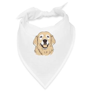 Golden Retriever - Bandana - Weiß - Vorne
