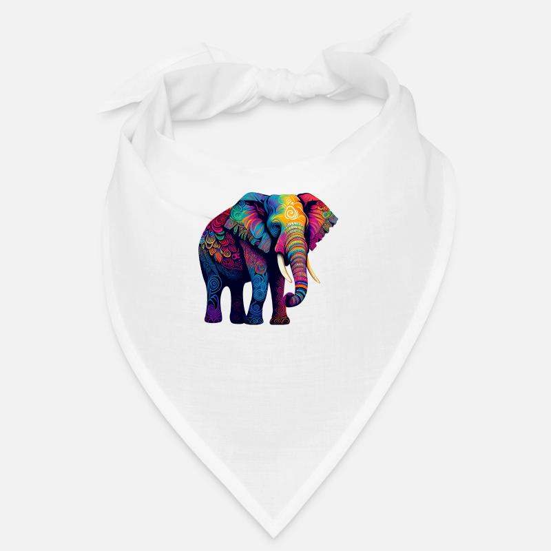 Bunter Elefant Bandana