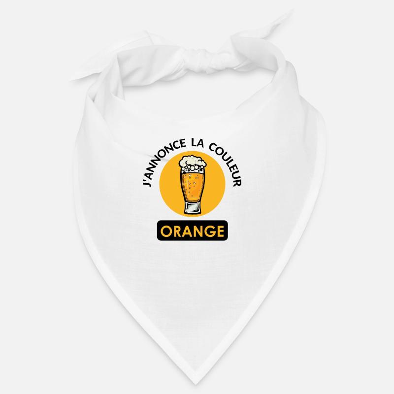 annonce couleur orange biere binouse mousse chope Bandana