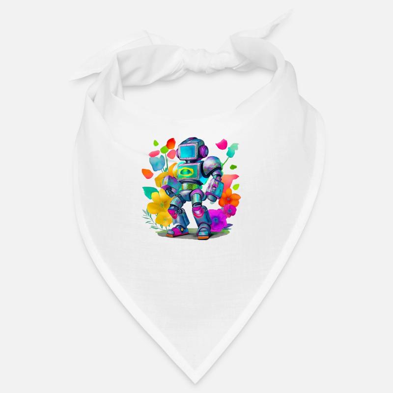 Robot - Bandana - Weiß