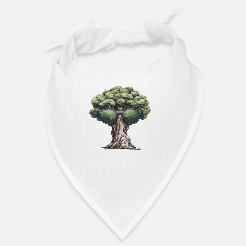 Arbre avec des lunettes de soleil Bandana