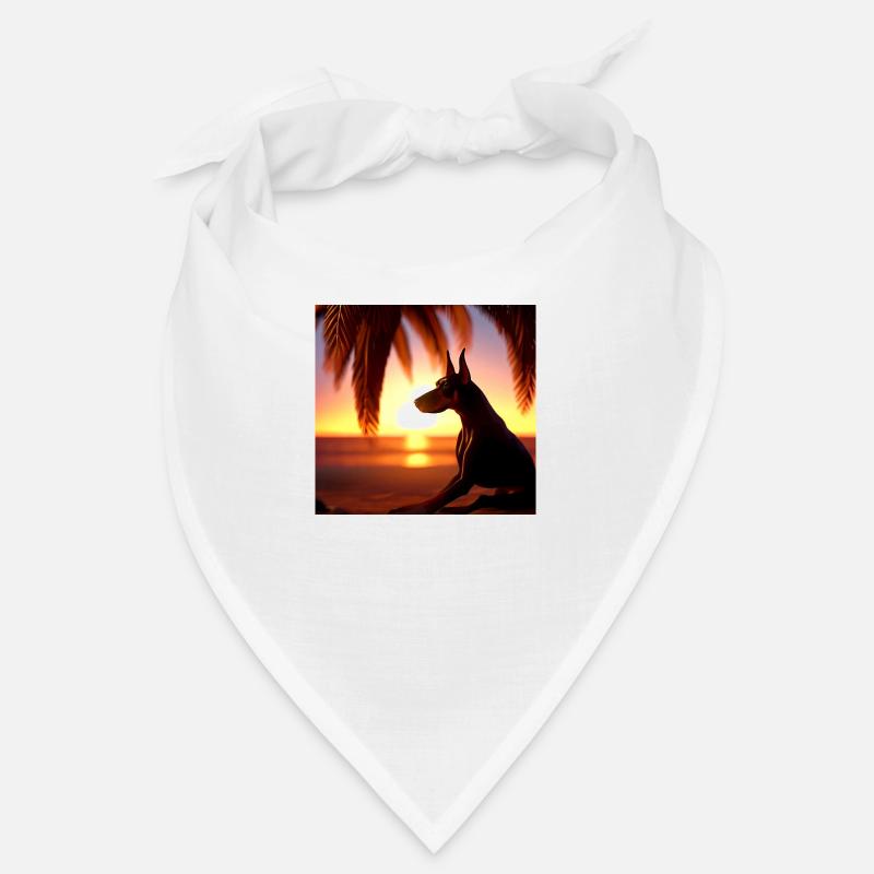 sunset dobermann Bandana