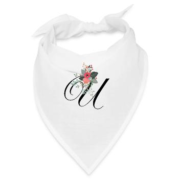 Brief u blumig - Bandana - Weiß - Vorne