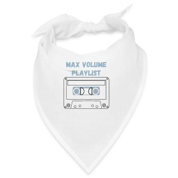Retro-Kassette - Bandana - Weiß - Vorne