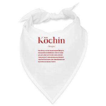 Köchin Definition - Bandana - Weiß - Vorne