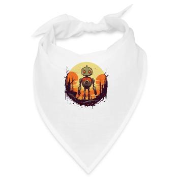 Robot - Bandana - Weiß - Vorne