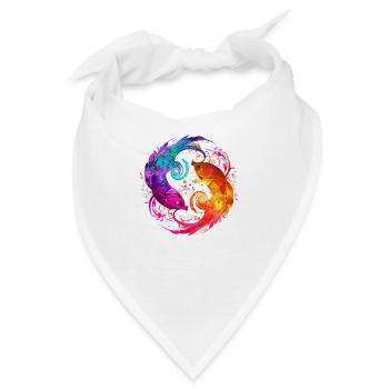 Die und der Fisch - Bandana - Weiß - Vorne