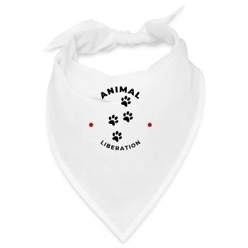Animal Liberation - Bandana - Weiß - Vorne