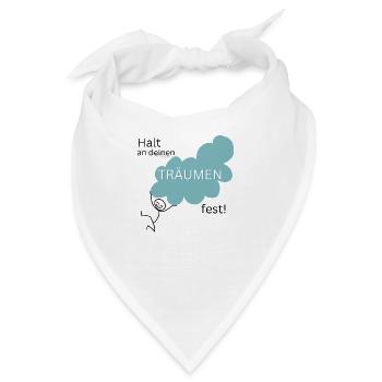 Fliegende Träume - Bandana - Weiß - Vorne