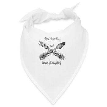 Die Küche ist kein Ponyhof - Bandana - Weiß - Vorne