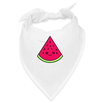 melone lustig - Bandana - Weiß - Vorne