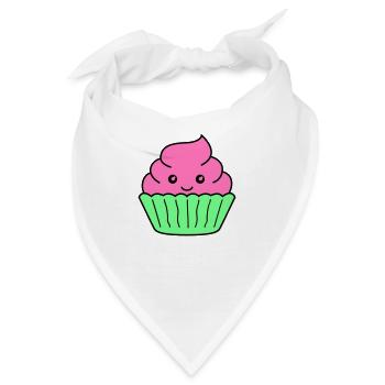 sweet cupcake - Bandana - Weiß - Vorne