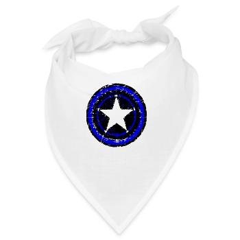 stern cw bl - Bandana - Weiß - Vorne