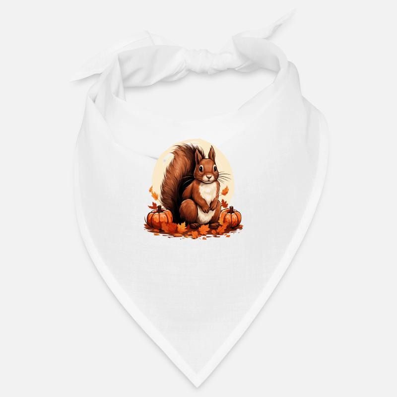Eichhörnchen - Bandana - Weiß