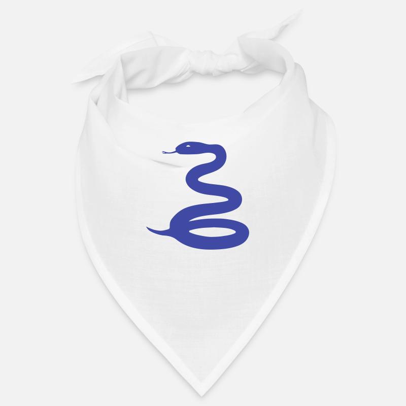 Trigonozepale blaue Schlange Bandana