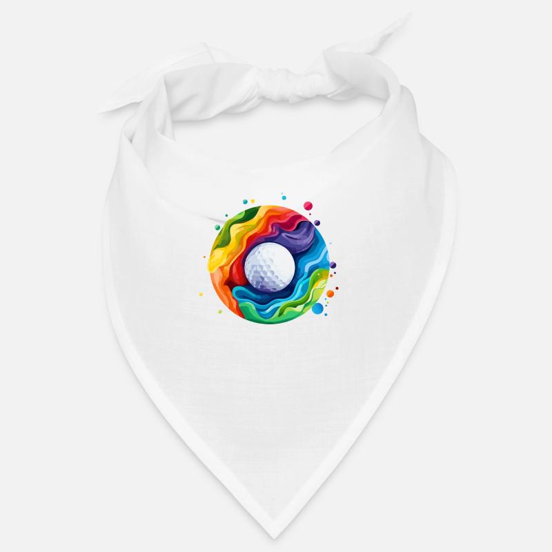 buntes Golfball-Logo Bandana