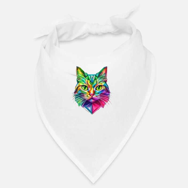 FLASHY STYLIZED CAT Bandana