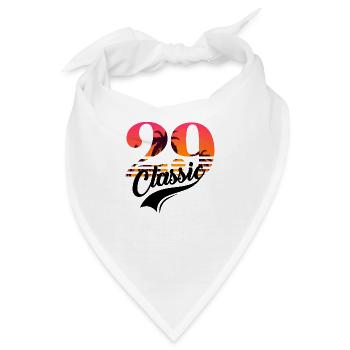Jahrgang 1929-29-jähriges Jubiläum - Bandana - Weiß - Vorne