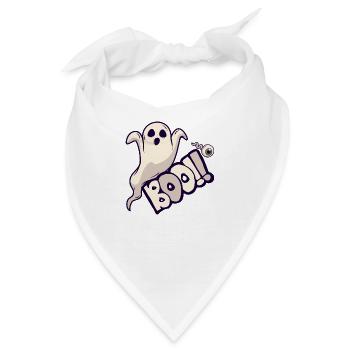 Halloween-Geist, Buh - Bandana - Weiß - Vorne