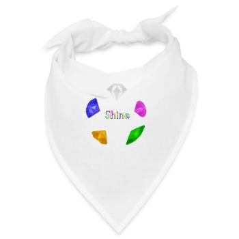 Edelsteinkreis, Glanz - Bandana - Weiß - Vorne