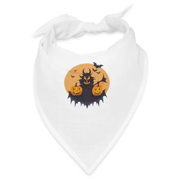 Halloween Teufel-Spektakel bei schauriger Nacht - Bandana - Weiß - Vorne