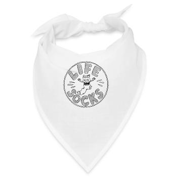 LIFE SOCKS - Bandana - Weiß - Vorne
