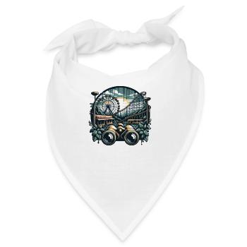 Verlassener Vergnügungspark - Bandana - Weiß - Vorne