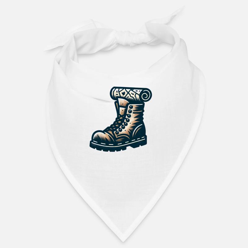 Explorer's Shoe with a Map Bandana