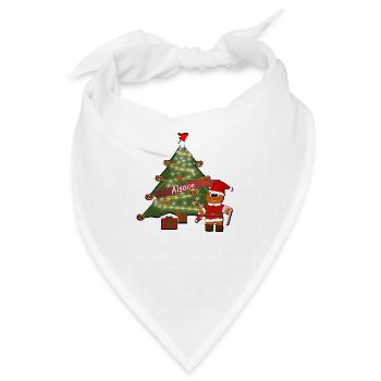 Elsässer Weihnachtsbaum - Bandana - Weiß - Vorne